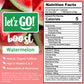 Letz Go! Healthy Caffeine Energy Drink Mix, Sugar Free, 15 Pack, 0.09 Ounce Each, Watermelon Flavor, High in Vitamins C + D, Electrolytes
