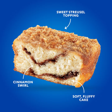Hostess Coffee Cakes, Cinnamon Streusel Snack Cakes, 11.6 oz. Box, 8 Count