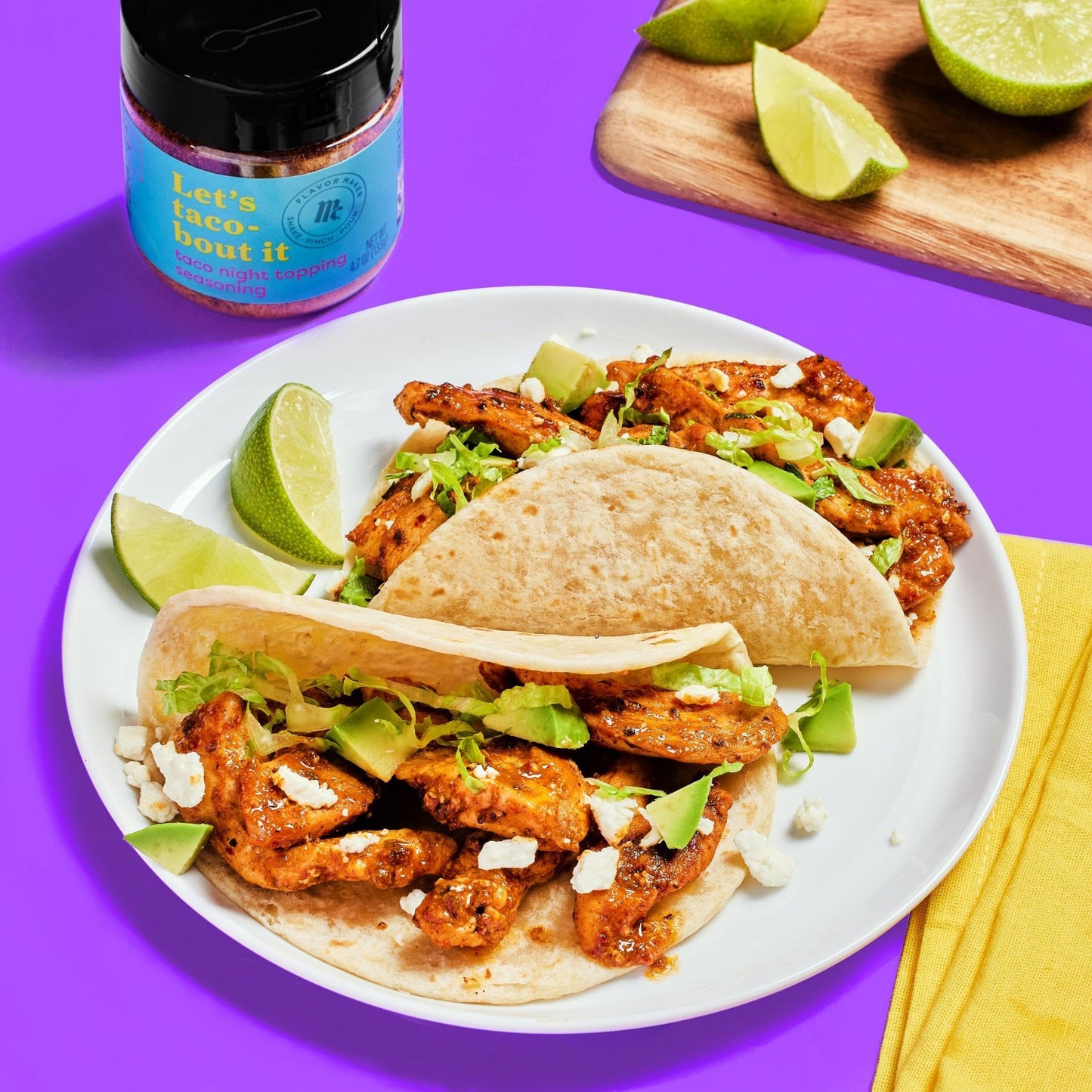Mccormick Taco Night Topping Seasoning, Flavor Maker, 4.7 Oz