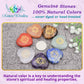 Naturewonders All Natural 7 Chakra Stone Set (Heart-Shaped) With Engraved Symbols (Gift Box, Information Brochure & Pouch) - Hea