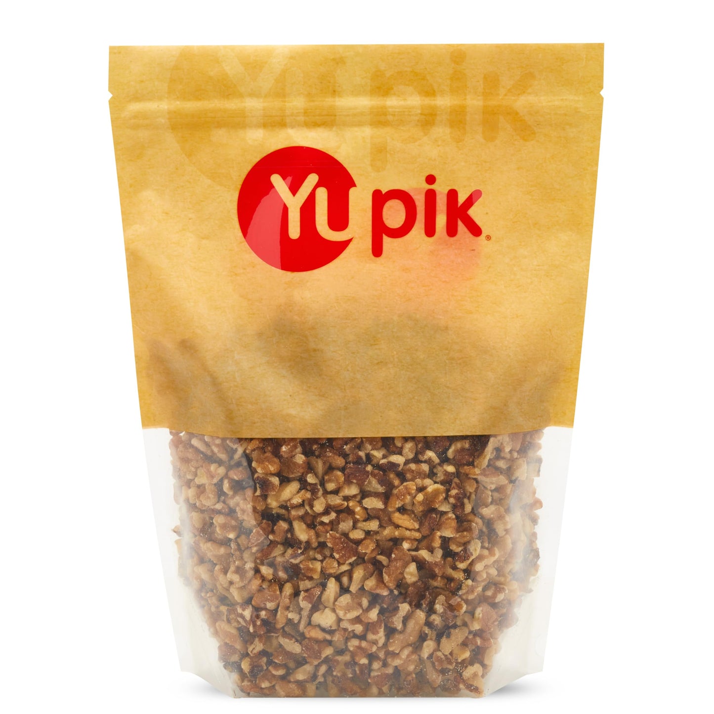 Yupik Raw California Walnuts  Medium Pieces  2.2 lb  Kosher  Gluten-Free  Vegan  Chopped Nuts  Unsalted  Unroasted  Source of Omegas  Healthy Snacks  Nut Topping & Inclusion  For Baking & Cooking