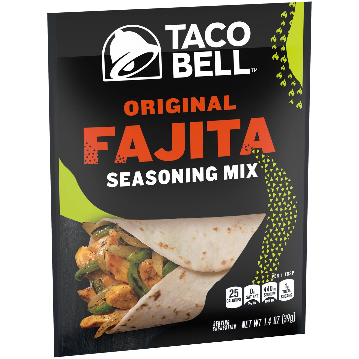 Taco Bell Fajita Seasonings Mix (1.4oz Packets, Pack of 24)