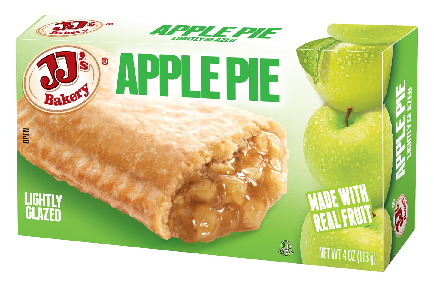 Jj'S Bakery Apple Pie Snack Pies, Individual Dessert, Fresh-Baked, Nut-Free, Kosher Parve, 4 Oz Each (Pack Of 12)