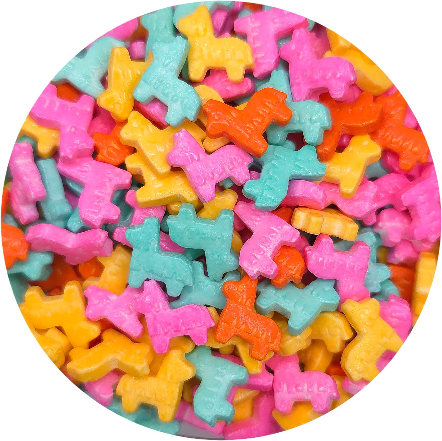 NCS Orange, Yellow, Blue, and Pink Pinata Edible Candy Sprinkles, 8 ounces - Great for Cupcakes, Cookies, Cakes, Cakes Pops, Don