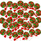 32 Pack Red-And-Green Twisty & Swirl Lollipops With Red Ribbon Bow, Lollipops Swirl Candy Individually Wrapped Bulk, Candy Lollipop Suckers For Christmas Stocking Stuffer & Candy Gifts