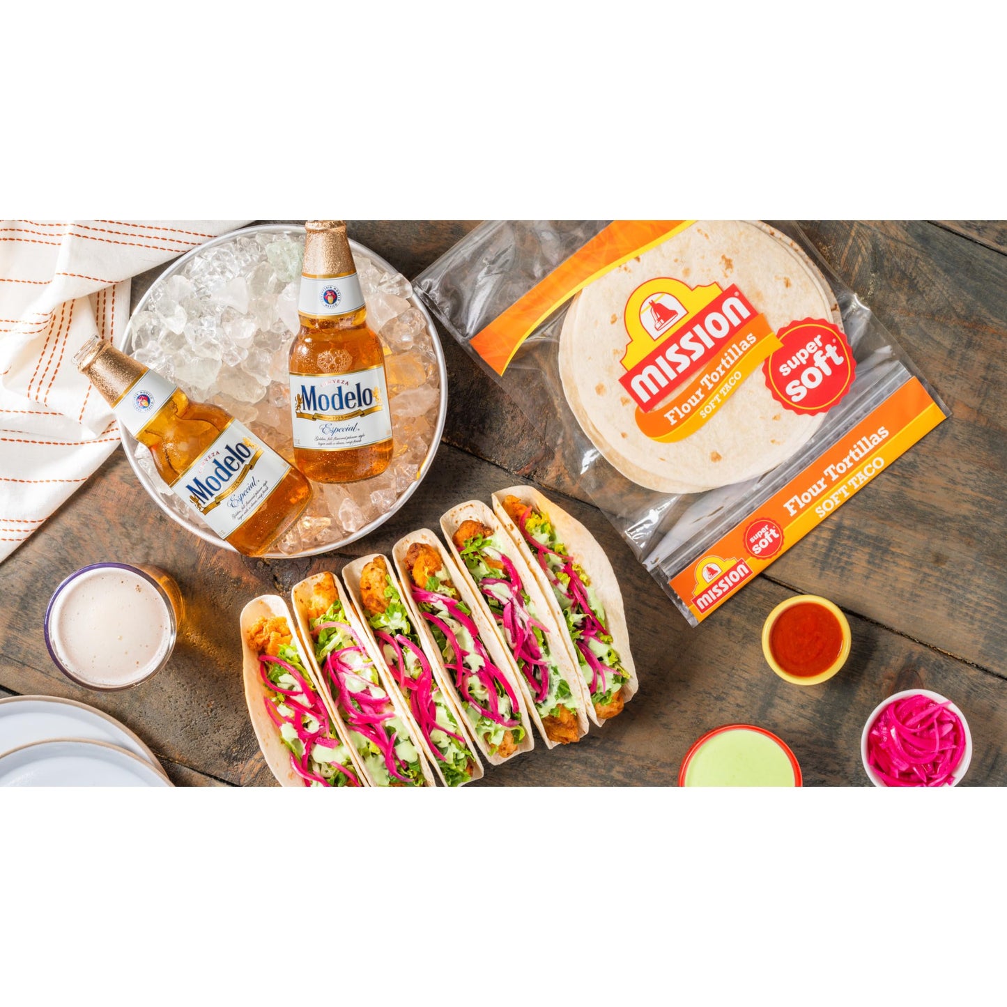 Mission Soft Taco Flour Tortillas, Small Size, 20 Count, Trans Fat Free