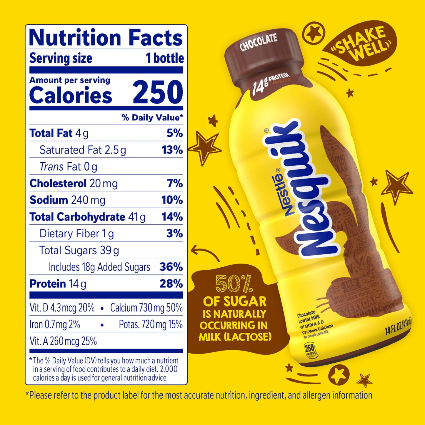 Nesquik Chocolate Lowfat Milk, Ready to Drink
