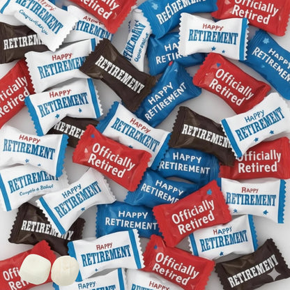216ct Happy Retirement Mints Buttermints - Individually Wrapped Candy - Retirement Party Favors for Guests - Soft Dinner Mints f
