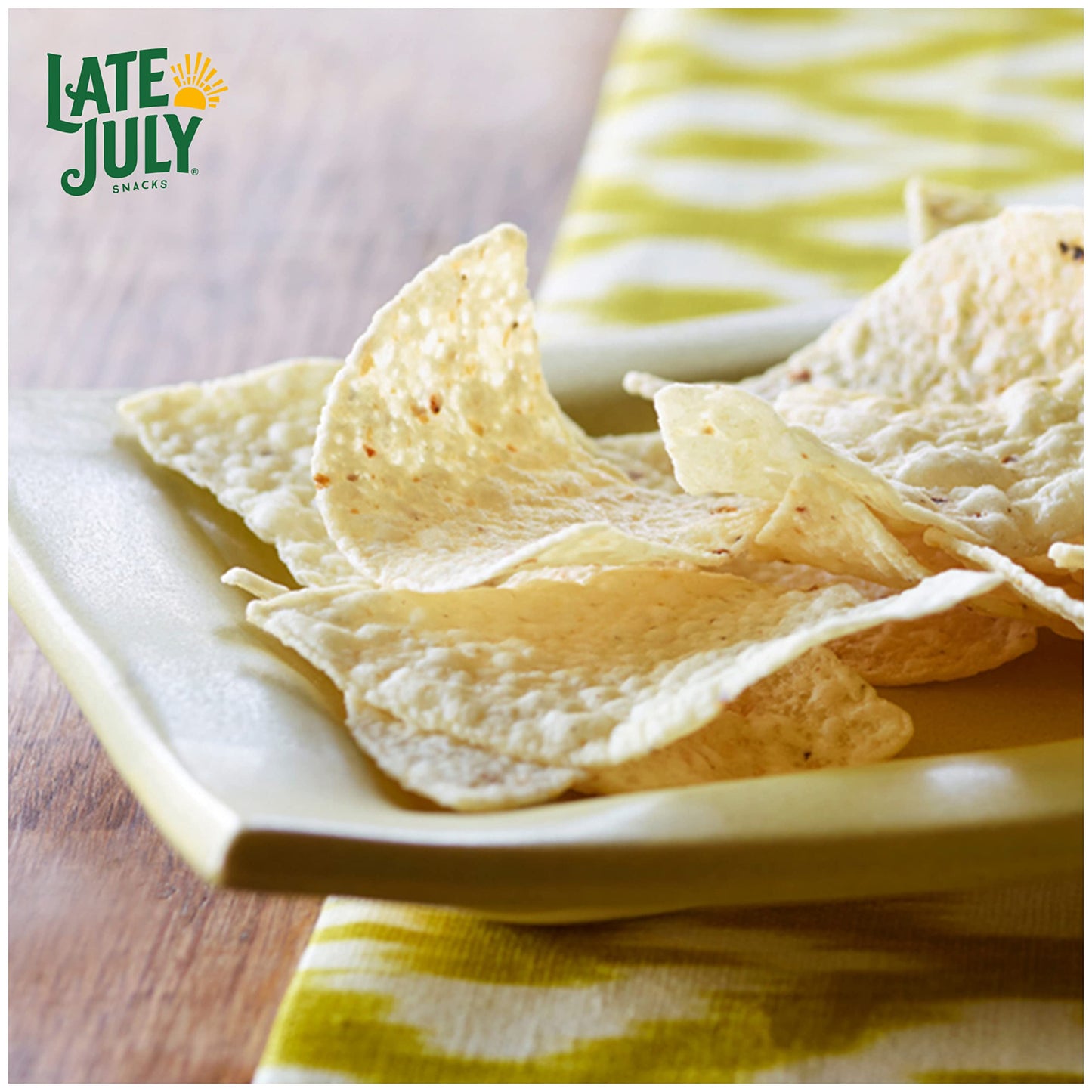 Late July Snacks Thin And Crispy Organic Tortilla Chips With Sea Salt, 10.1 Oz Bag (Pack Of 9)