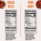 Golden Island Pork Jerky Korean BBQ Variety Pack - Gluten Free, 17oz (8x1.25oz & 7x1oz) - High Protein Snack, 100 & 80 Calories