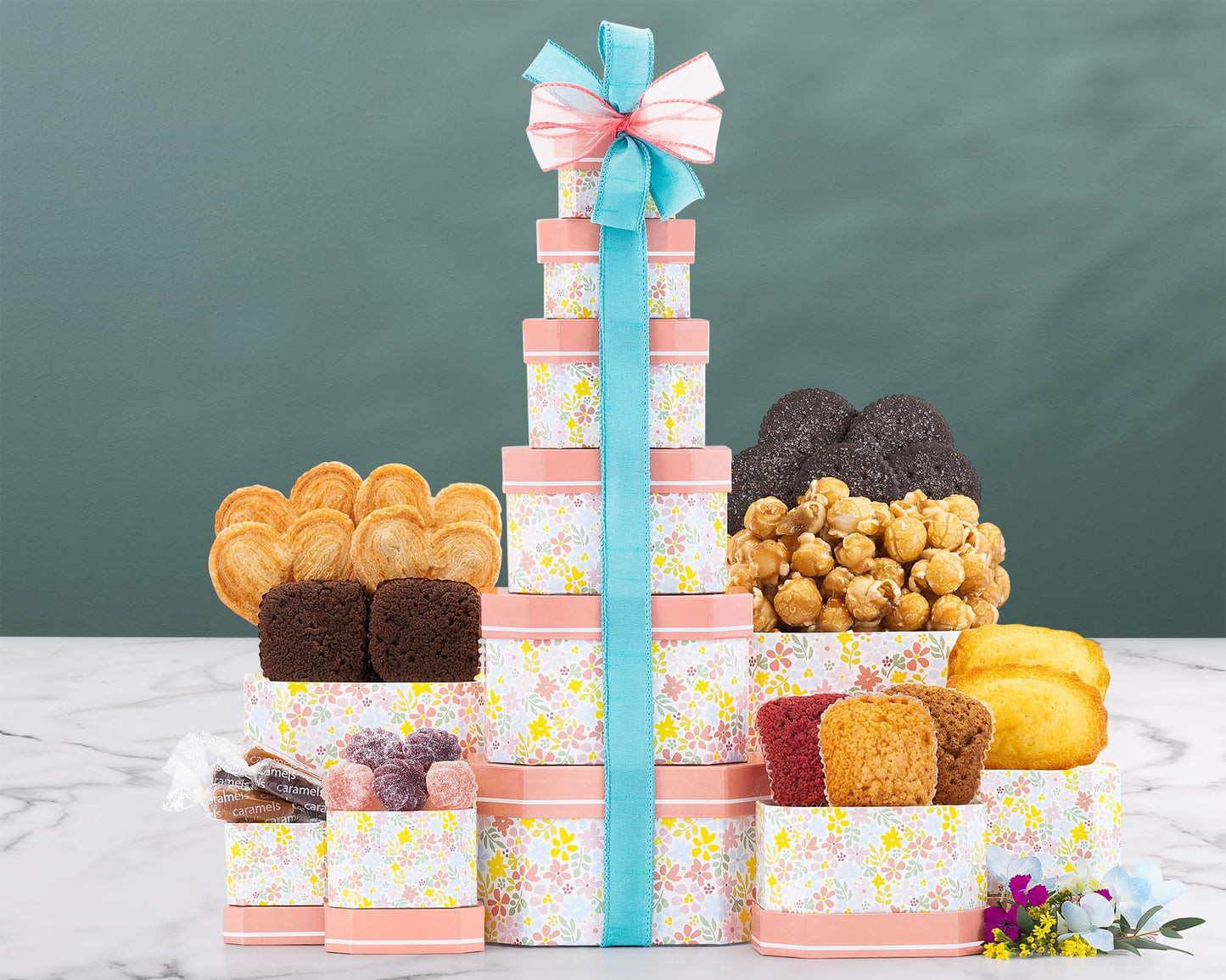 Wine Country Gift Baskets Celebration Gift Tower 15 Piece Set Model 513