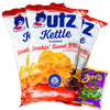 Utz Smokin Sweet BBQ Kettle Potato Chips - (3, 7.5oz bags) - Variety Pack - Zapps Spicy Cajun Crawtators (1, 4.75oz) - 4 Items 
