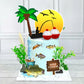 DRWATE 17 PCS Gone Fishing Cake Topper Set, Fisherman Themed Birthday Decorations, Paper, Model GCMGG10007
