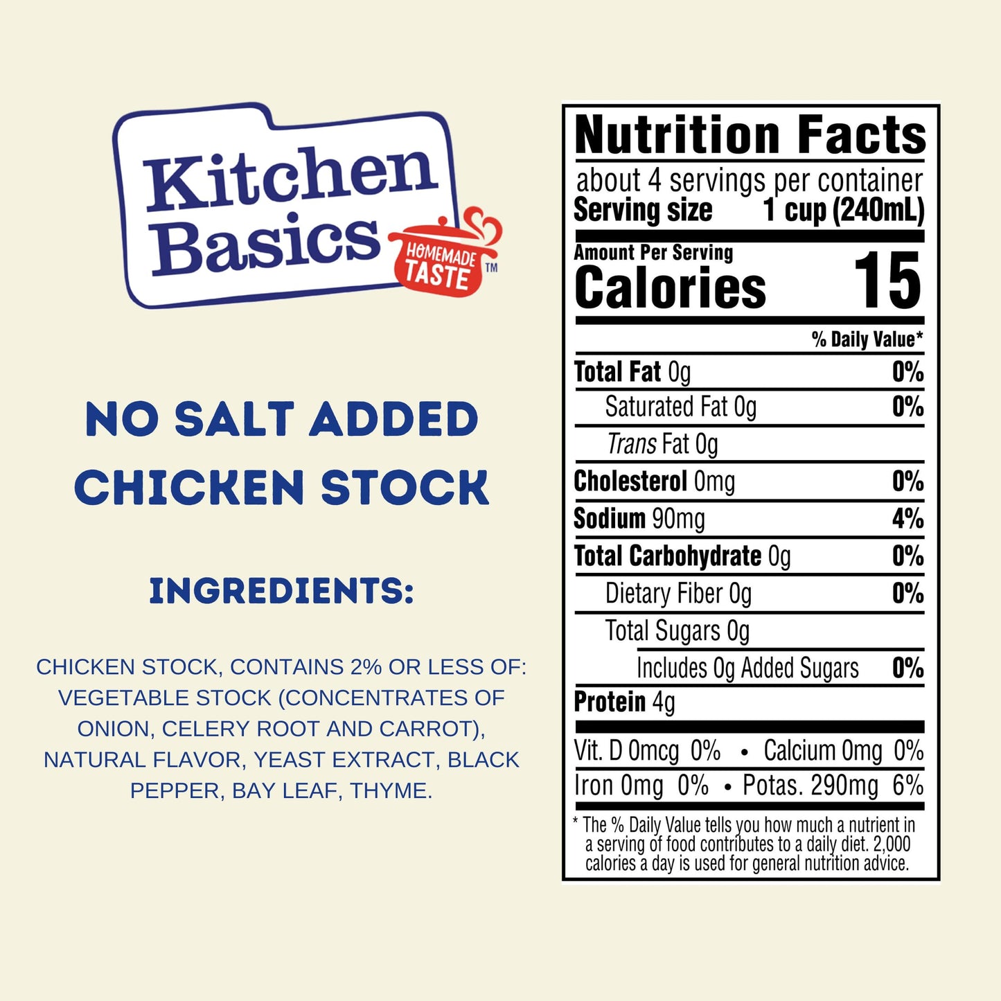 Kitchen Basics Unsalted Chicken Stock, 32 Oz (Pack Of 12) | No Artificial Flavors And Gluten Free |