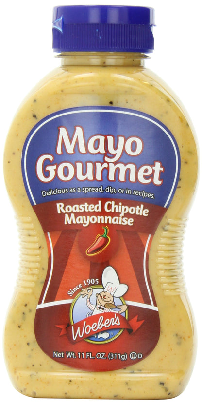 Woebers Mayonnaise, Roasted Chipotle, 11 Ounce