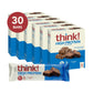 think! Protein Bars, High Protein Snacks, Gluten Free, Kosher Friendly, Brownie Crunch, Nutrition Bars, 2.1 Oz per Bar, 30 Count