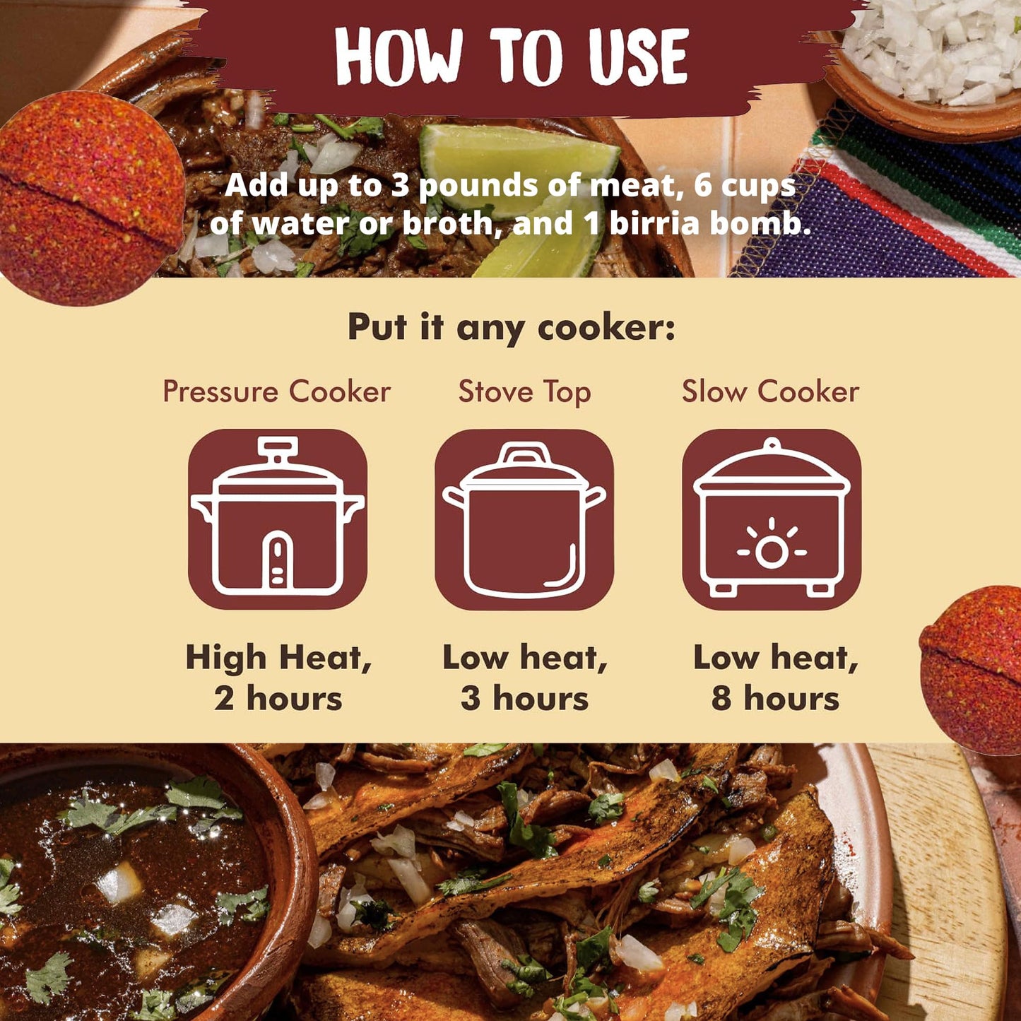 Chilemoy Birria Balls Spice Mix | Authentic Mexican Seasoning | 3 Ounce (Pack of 2) for Tacos, Stews, Nachos, Burritos