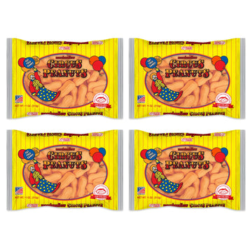 Melster Candies - Classic Marshmallow Circus Peanut Candies - Fat Free, Iconic and Nostalgic Sweet Treat - 11 oz. Bags - 4 Pack