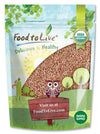Food To Live Organic Buckwheat Kasha, 8 Ounces – Grechka, Toasted Whole Groats, Non-Gmo, Kosher, Sirtfood, Bulk