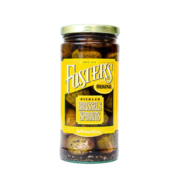 Foster's Pickled Brussel Sprouts - Original 16oz (3 Pack) - Gluten Free, Fat Free, Preservative Free, Organic Recipe