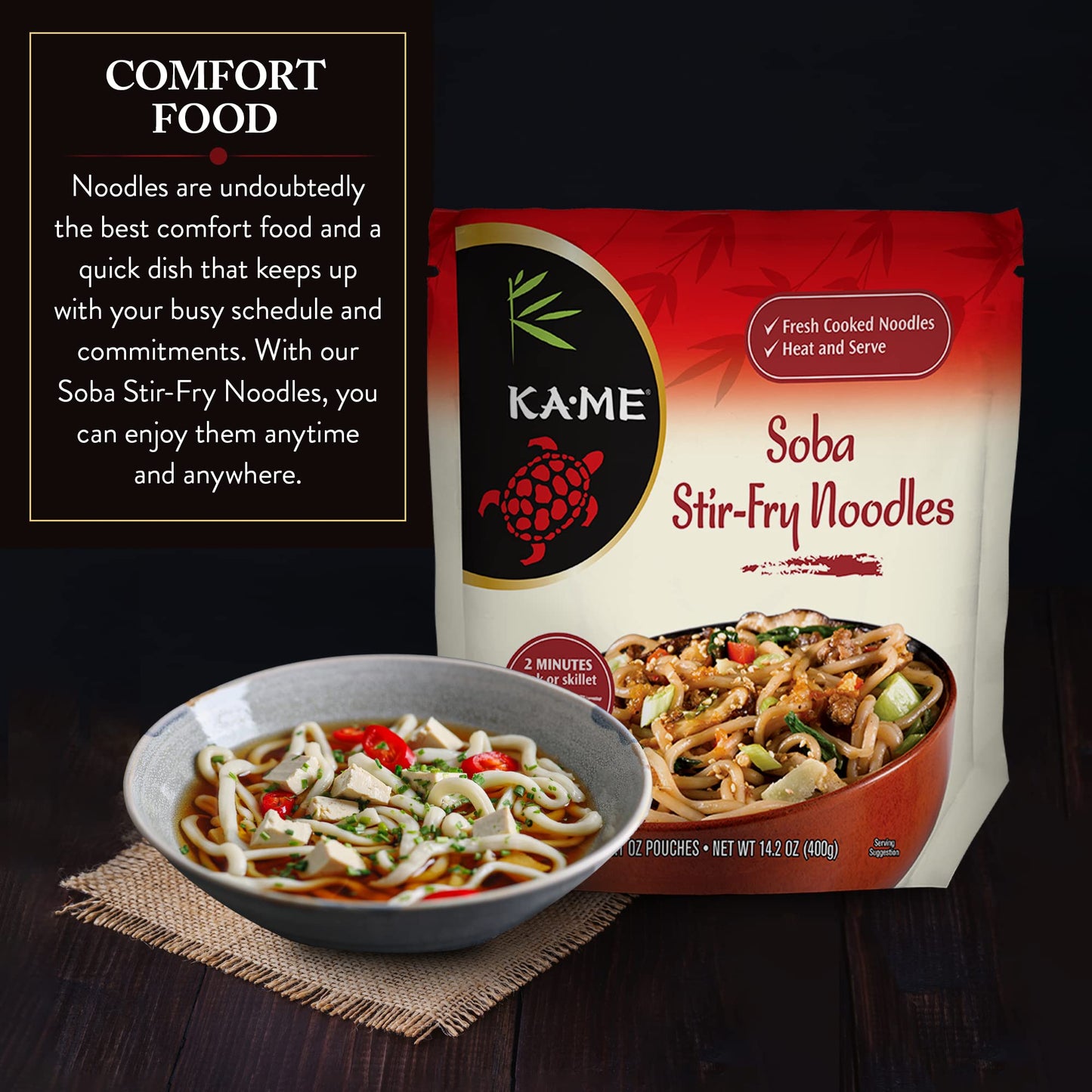 Ka-Me Soba Noodle Organic Buckwheat - 14.2 Oz. (Pack Of 6)