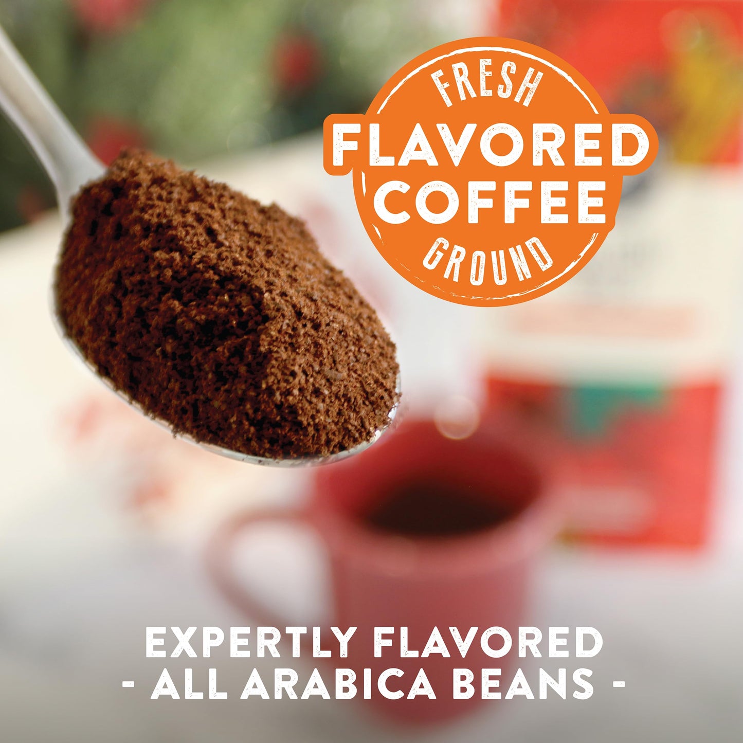Two Rivers Coffee Holiday Spice Flavored Ground Coffee, Perfectly Balanced, Always Smooth, Made With 100% Arabica Beans - Flavor