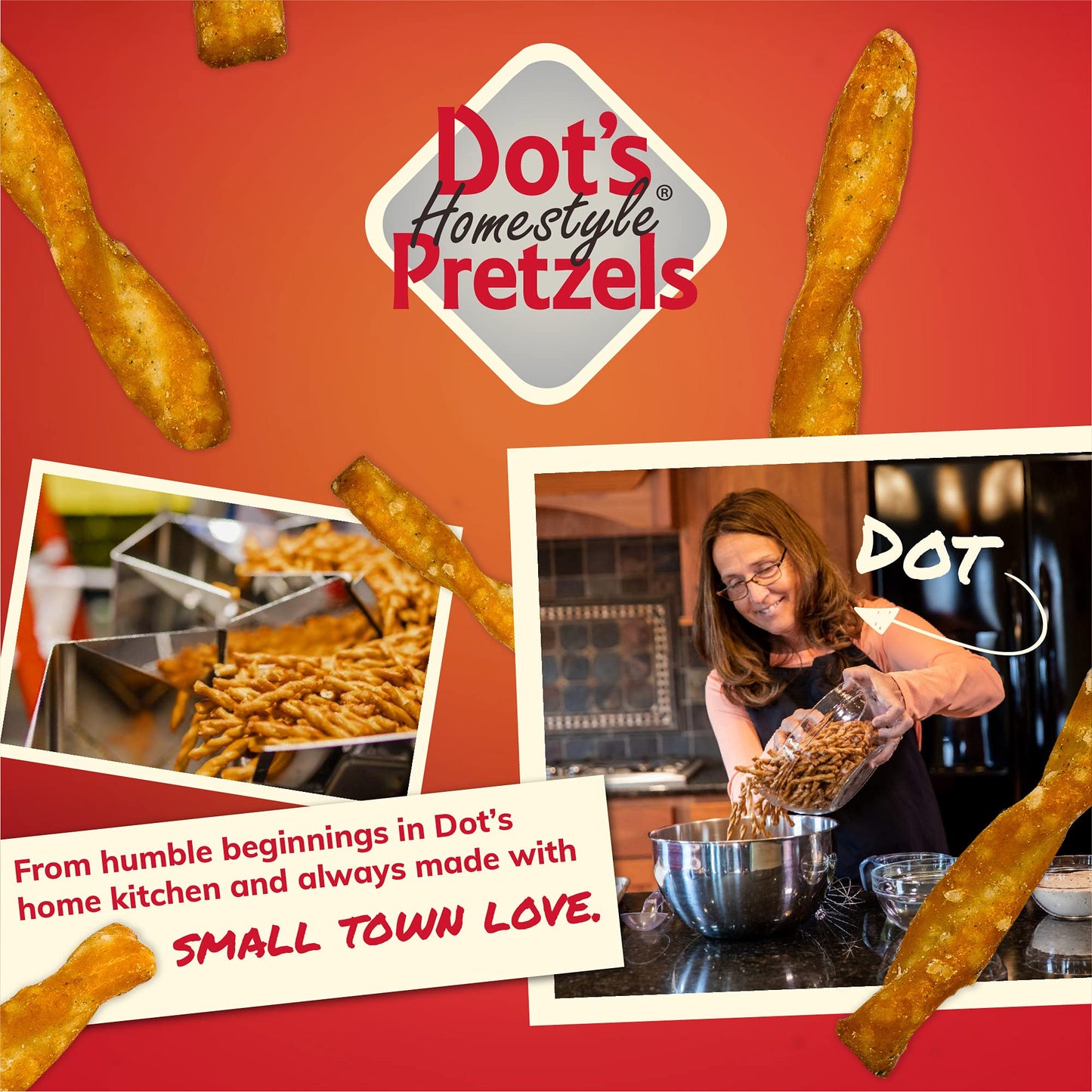 Dot'S Homestyle Pretzels - 2 Pound Bag (Pack Of 2)
