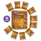 Drizzilicious Mini Rice Cakes Salted Caramel, Vegan & Gluten Free, Healthy Snack, 0.74 oz (Pack of 10), Only 90 Calories per Bag