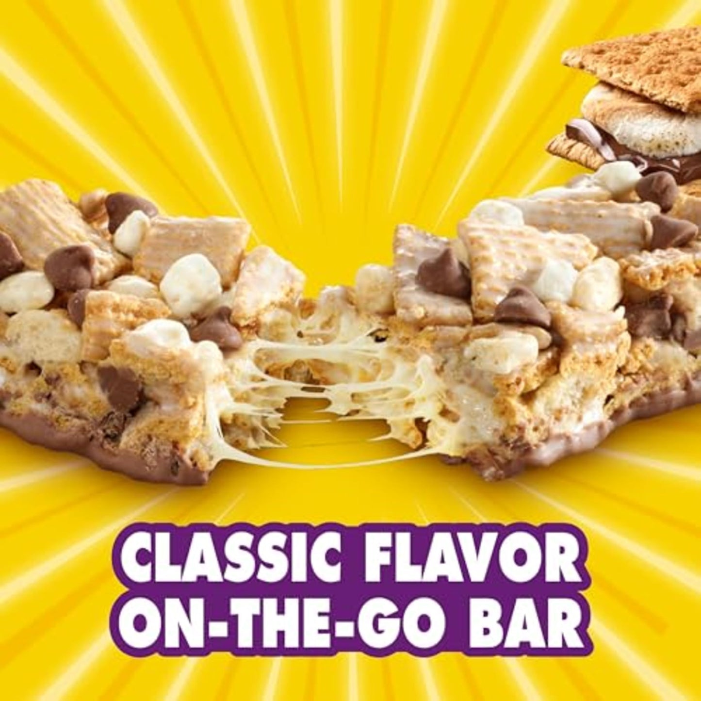 Golden Grahams Lucky Charms Breakfast Cereal Treat Bars Variety Pack, Kids Snacks, 28 ct