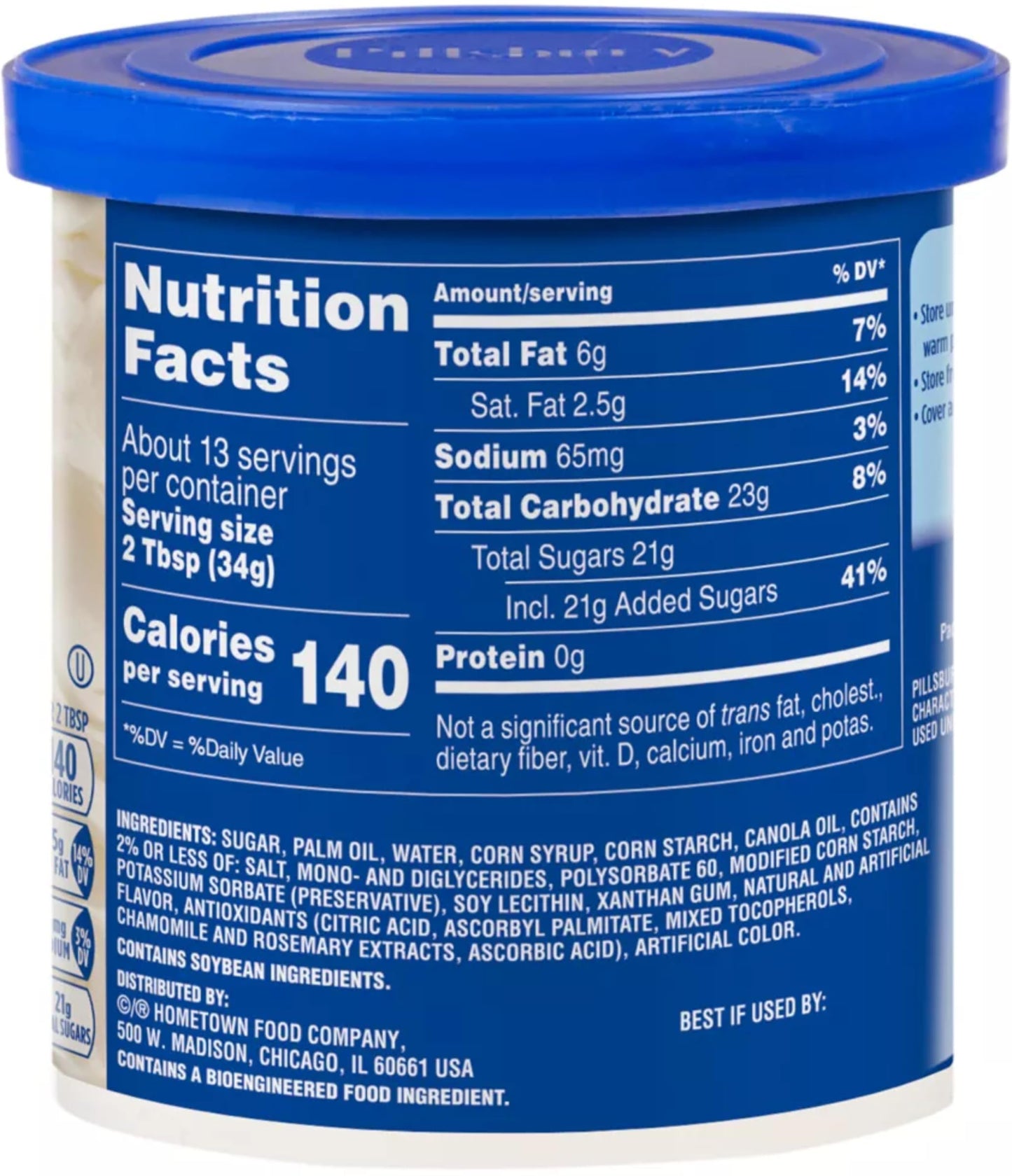 Pillsbury Creamy Supreme Frosting Variety Set - Vanilla, Cream Cheese, Chocolate Fudge - 4 Piece Set