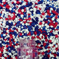 Confect Edible Sprinkles – Red, White, Blue & Silver Dragees for Cake & Cupcake Decorating – 4.2 Oz – Vegan, Gluten-Free