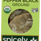 Spicely Organic Ground Black Pepper, 0.45 Oz