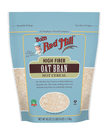 Bobs Red Mill Oat Bran Hot Cereal, 40 Ounce, Model 1350S40