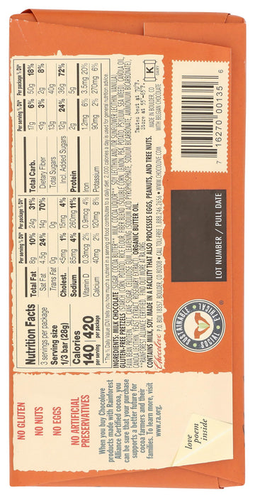 Chocolove Pretzel In Milk Chocolate, 2.9 Oz
