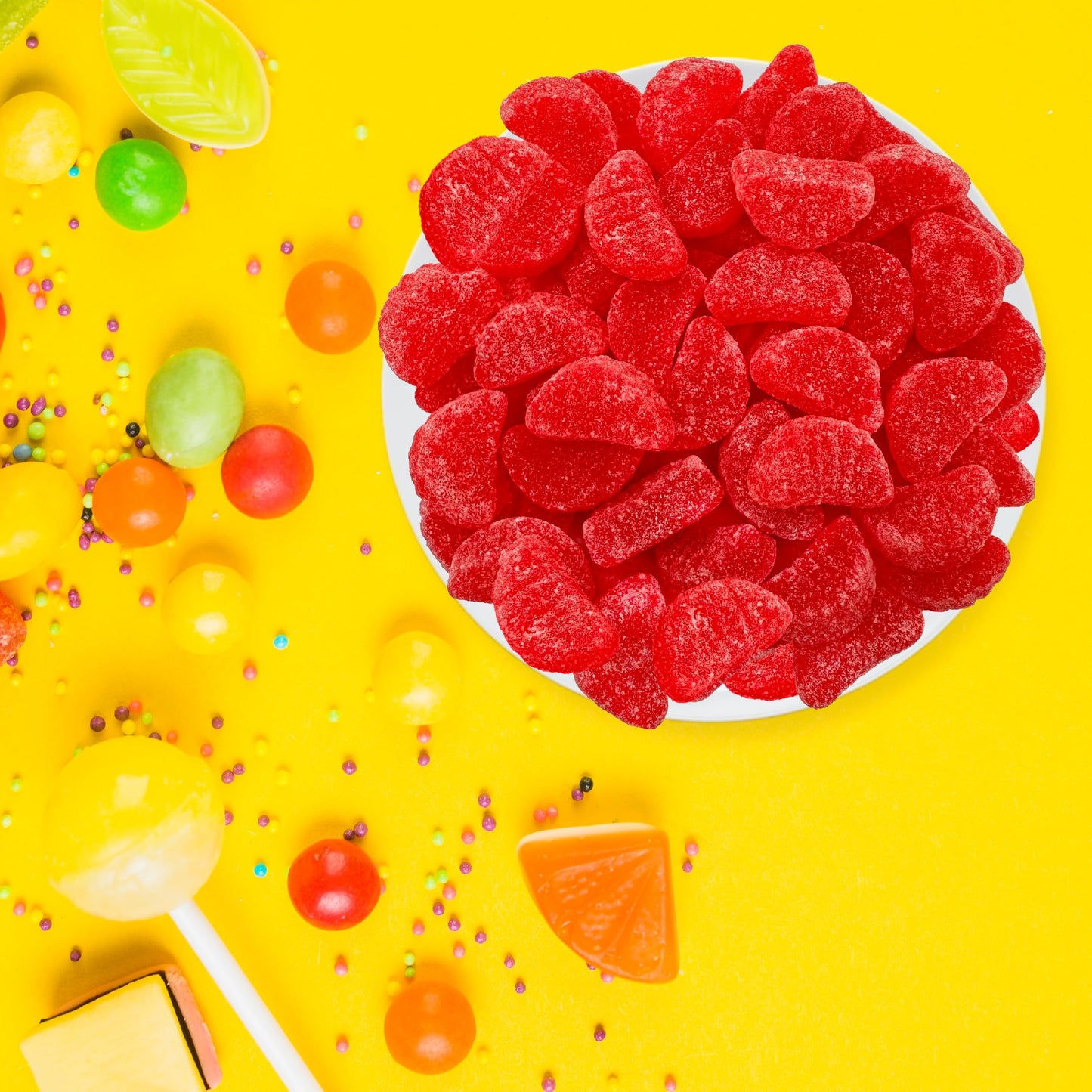 Cherry Slices Jelly Candy | 2-Pound Bag | Sugar-Dusted