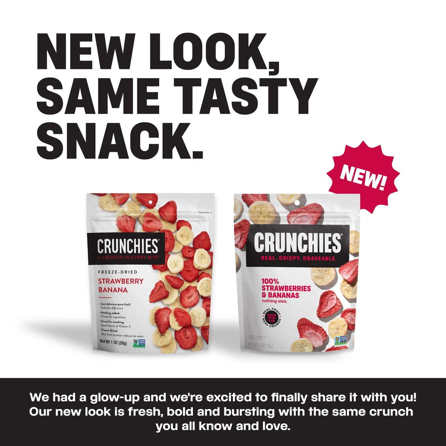 Crunchies Freeze-Dried Fruit Snack Packs, 100% All Natural, Non-GMO, Variety Pack, 6 Piece Assortment