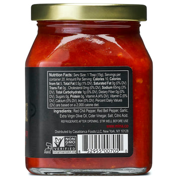 Mina Harissa Hot Sauce, Gourmet Moroccan Heat, Homestyle Spicy Red Chili Harissa Paste With Tangy Twist, 10 Oz (Pack Of 2) Harissa Sauce, Excite Your Senses With Mina'S Harissa Seasoning