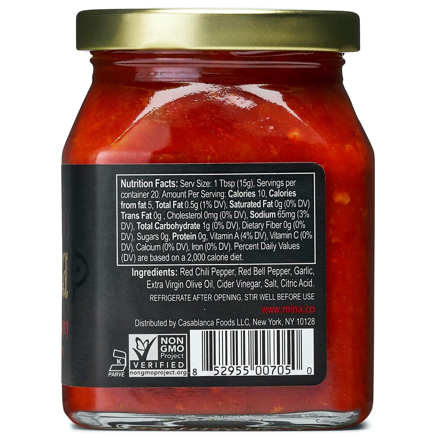 Mina Harissa Hot Sauce, Gourmet Moroccan Heat, Homestyle Spicy Red Chili Harissa Paste With Tangy Twist, 10 Oz (Pack Of 6) Harissa Sauce, Excite Your Senses With Mina Harissa Seasoning