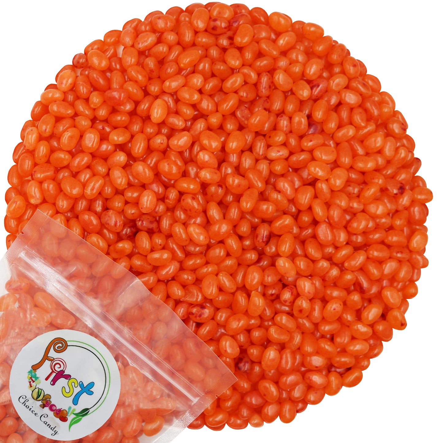 Firstchoicecandy Variety Flavors Jelly Beans (Peach, 1 Pound)