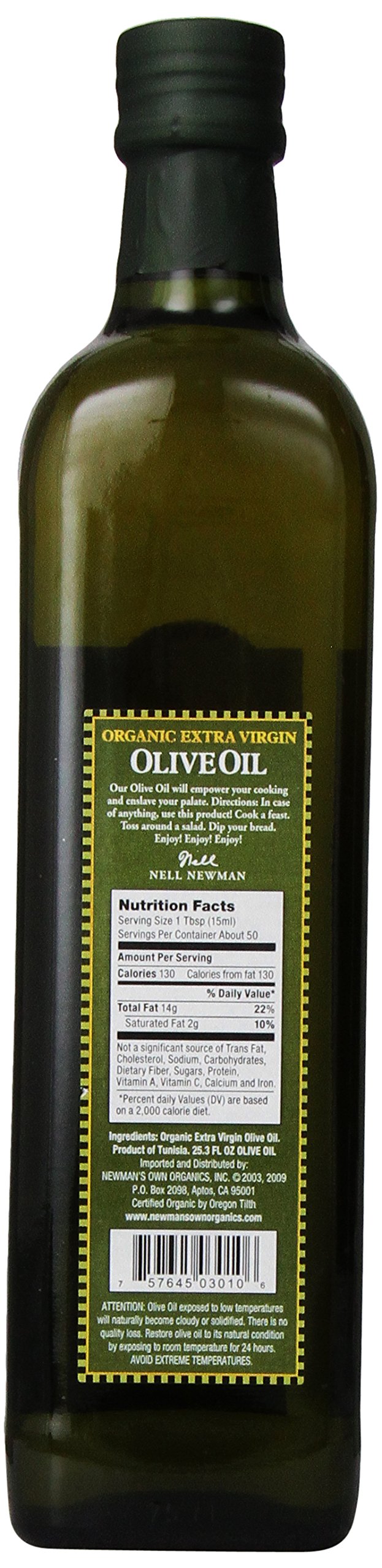 Newman'S Own Organics Organic Olive Oil (6x25 OZ)