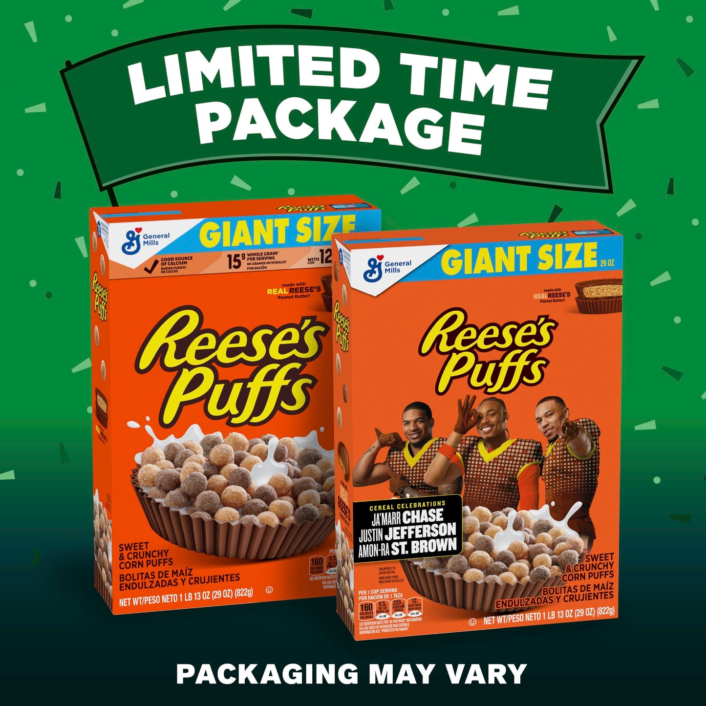Reeses Puffs Chocolatey Peanut Butter Cereal, 29 oz Giant Size, Kid-Friendly Breakfast