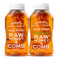 JAMIES HIVE TO TABLE Raw Unfiltered Honey & Honeycomb - 24oz Squeeze Bottle, 2 Pack