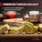 Eastanbul Premium Turkish Delight With Dubai Chocolate Filling, 8.8Oz, Turkish Delights Pistachio, Lokum, Pistachio Turkish Deli