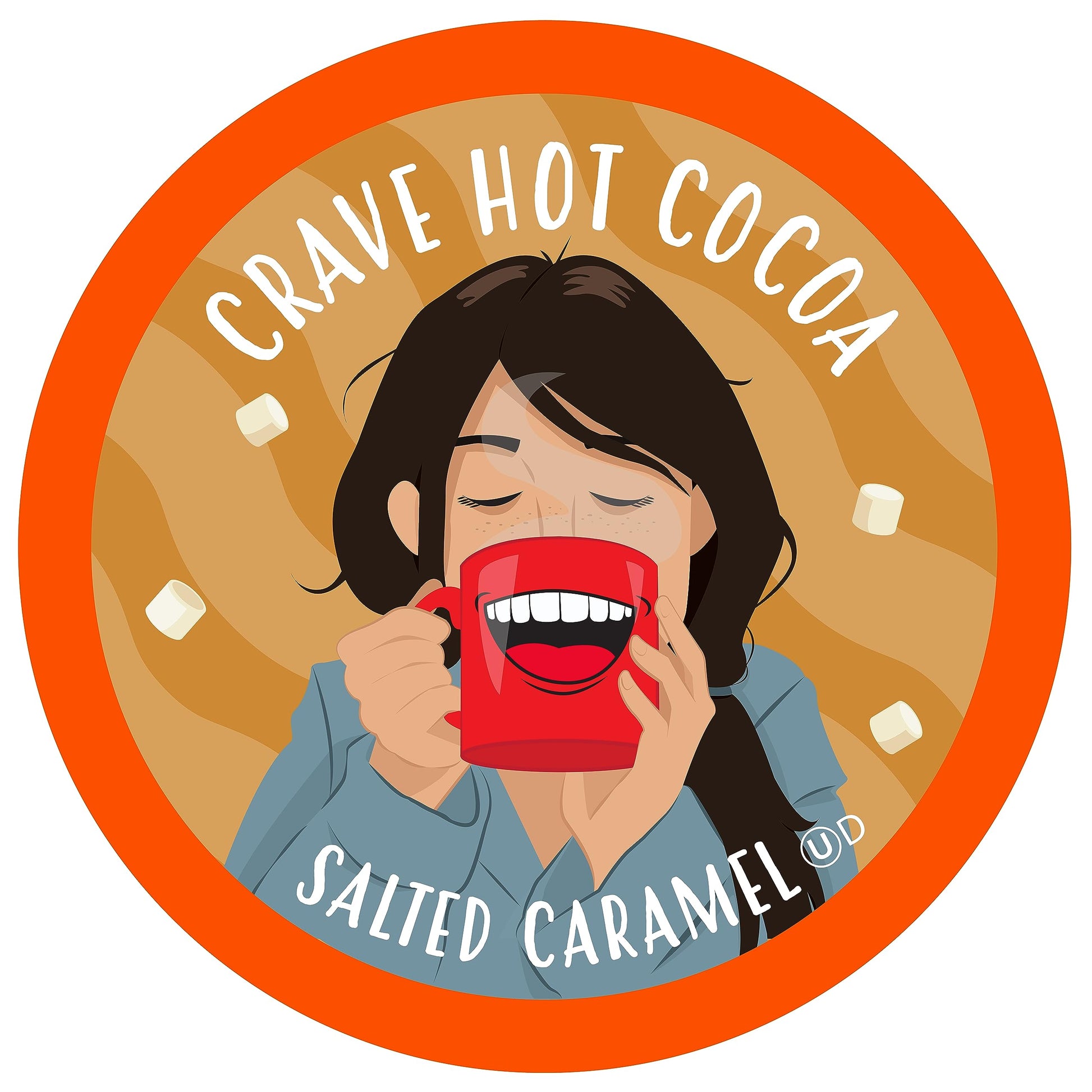 Crave Beverages Hot Chocolate Pods, Salted Caramel, 40 Count, Compatible with 2.0 K-Cup Brewers