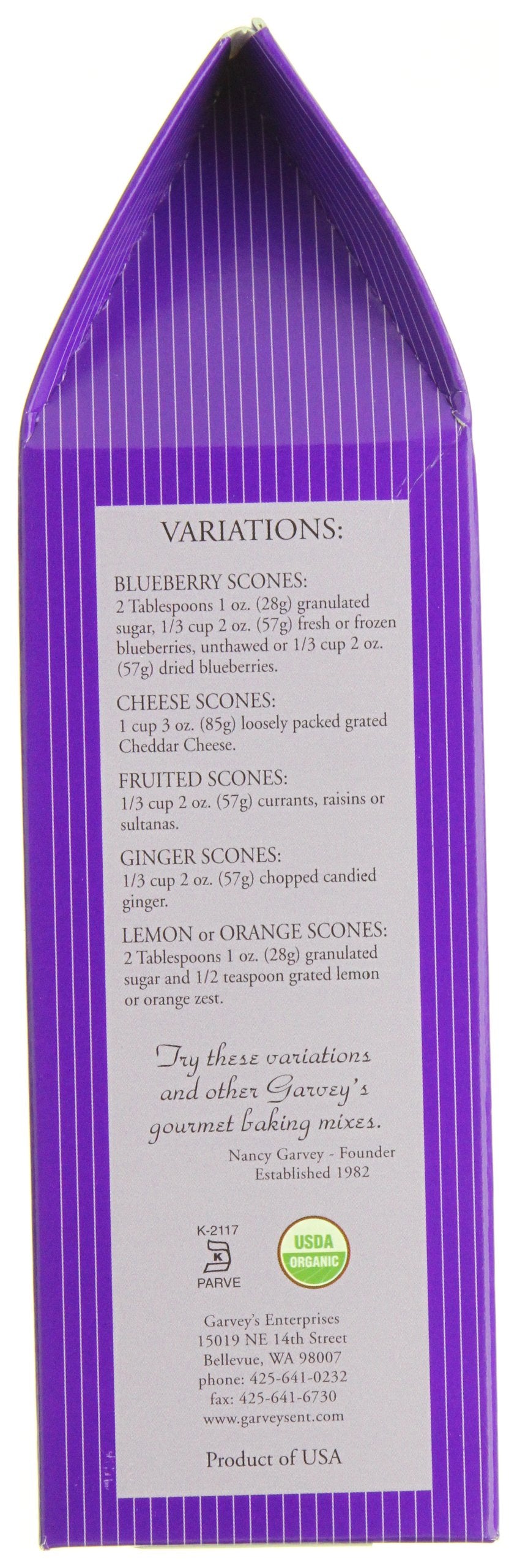 Garvey'S Organic Traditional Scone Mix, 9-Ounce