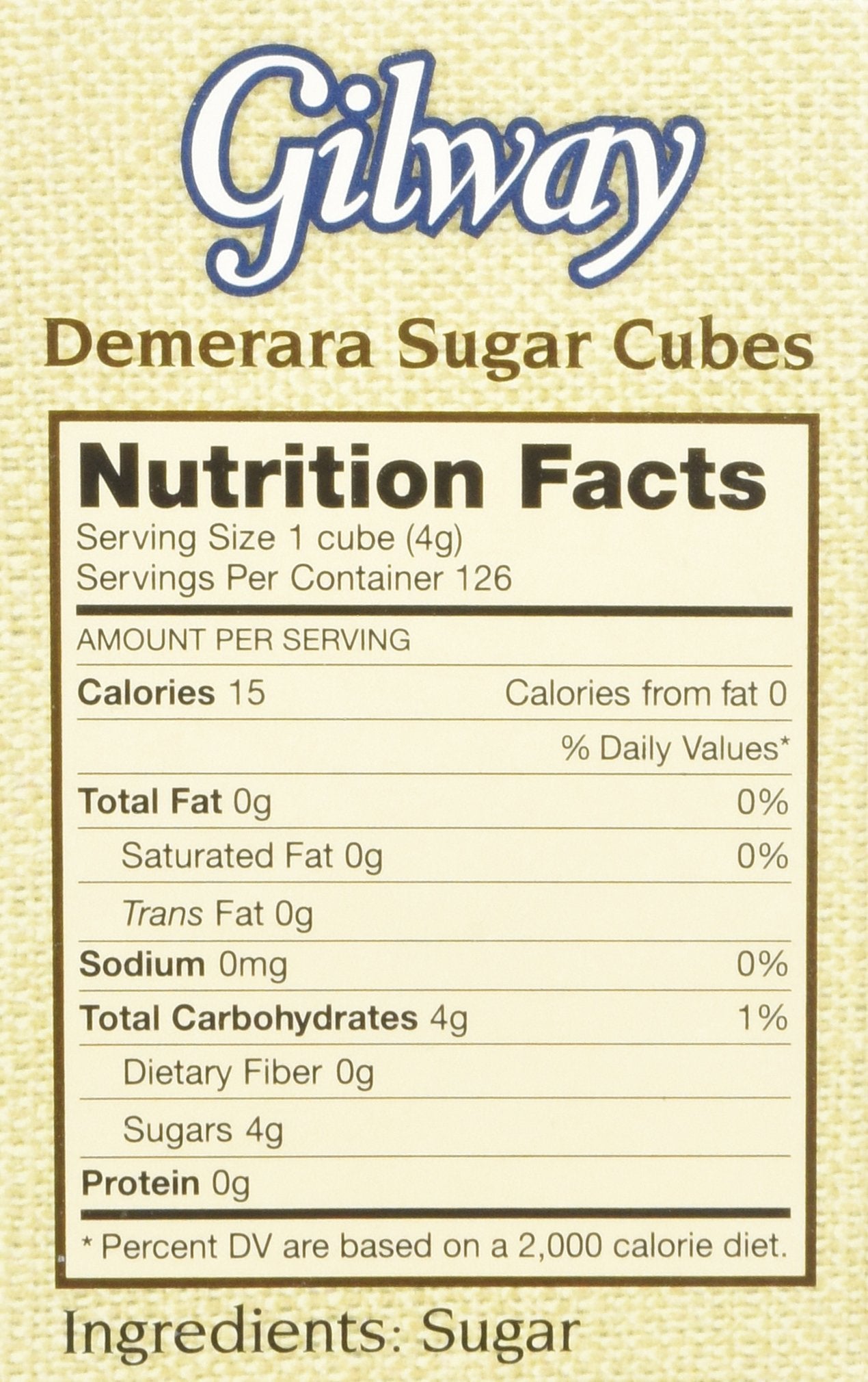 Gilway Demerara Sugar Cubes , 1.50 Ounce (Pack of 2)