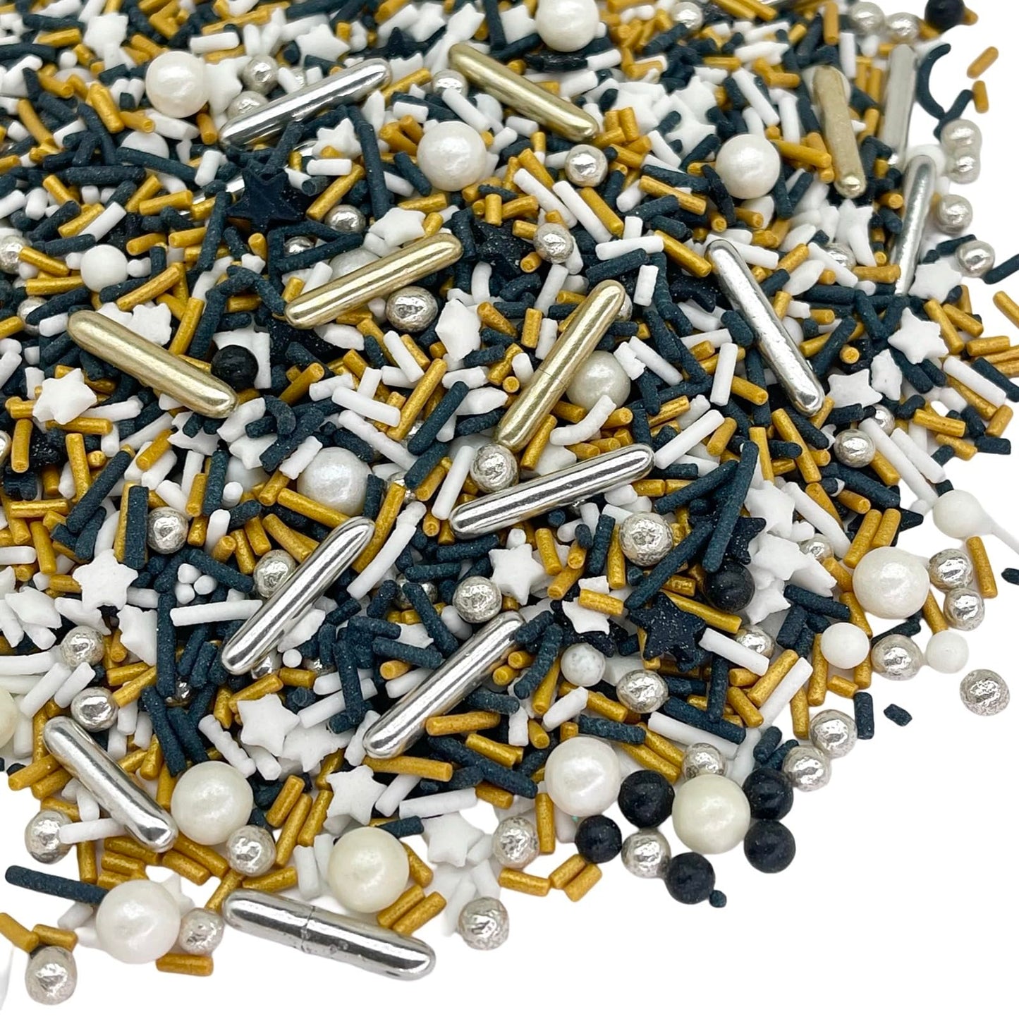 Sprinkles | 4 Oz | Gold And Silver Sprinkles | Metallic Sprinkles | New Year Sprinkles | Glamour Sprinkles | Sprinkle Mix | Manvscakes