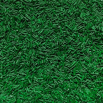 Homankit Green Jimmies Sprinkles Edible White Sprinkle Candy Soft Jimmies Toppings For Ice Cream, Cupcake, Cake, Cookie, Dessert