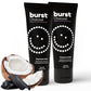 Burst Charcoal Toothpaste - Whitening Toothpaste - Sensitive Toothpaste - Cavity Fighting Fluoride, Xylitol Toothpaste, Vegan, G