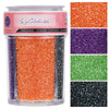 Sanding Sugar Halloween Sprinkles for Cake Decorating, 4 Colors Sparkling Sprinkles Orange Purple Green and Black Decorating Coa